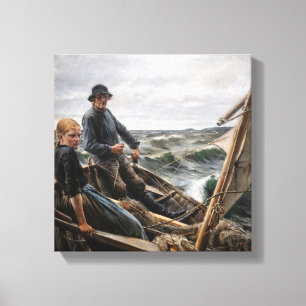 Albert Edelfelt - At Sea Canvas Print