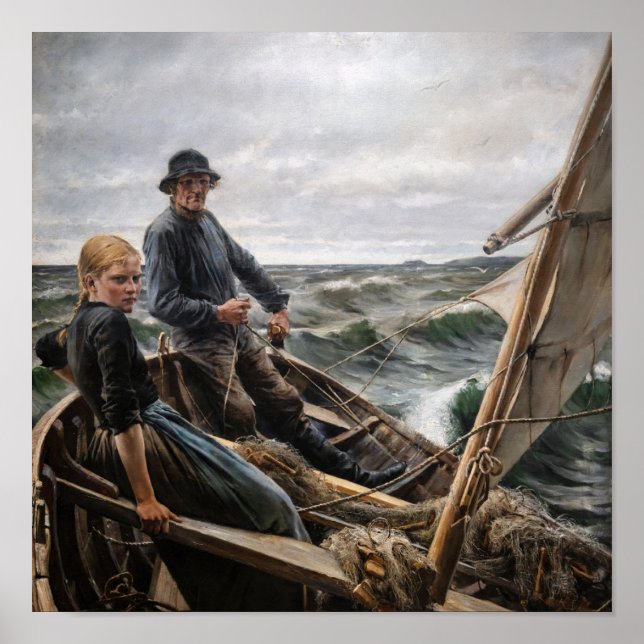 Albert Edelfelt - At Sea Poster (Front)