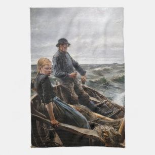 Albert Edelfelt - At Sea Tea Towel