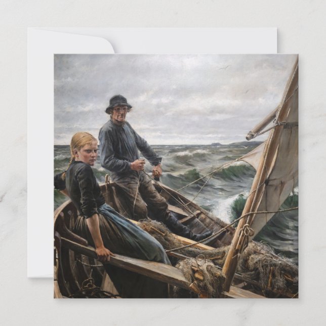 Albert Edelfelt - At Sea Thank You Card (Front)