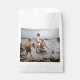 Albert Edelfelt - Boys Playing on the Shore Favour Bags
