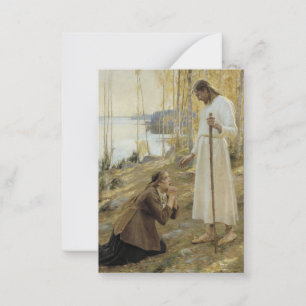 Albert Edelfelt - Christ and Mary Magdalene Card