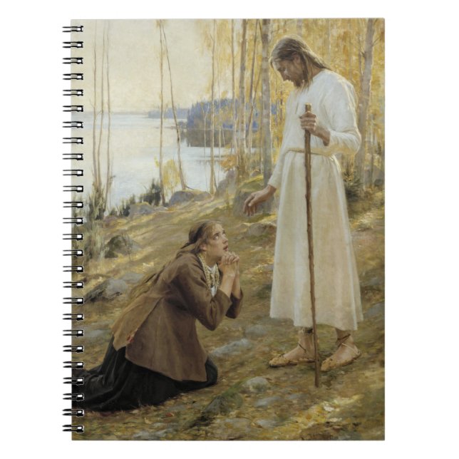 Albert Edelfelt - Christ and Mary Magdalene Notebook (Front)