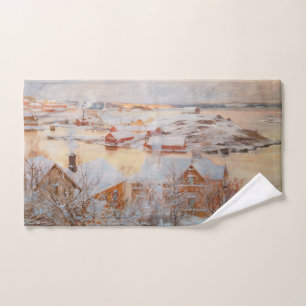 Albert Edelfelt - December Day Bath Towel Set