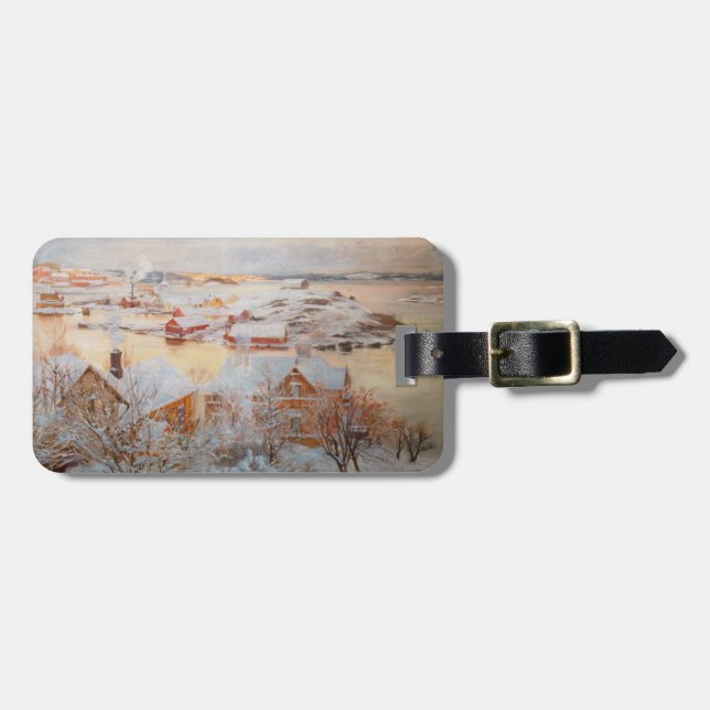 Albert Edelfelt - December Day Luggage Tag (Front Horizontal)