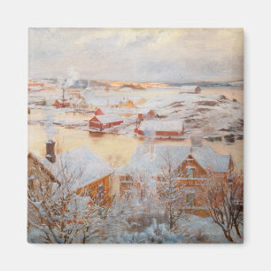 Albert Edelfelt - December Day Magnet