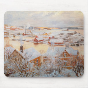 Albert Edelfelt - December Day Mouse Mat