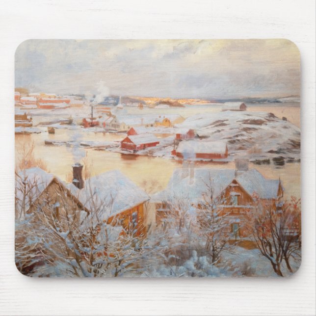 Albert Edelfelt - December Day Mouse Mat (Front)