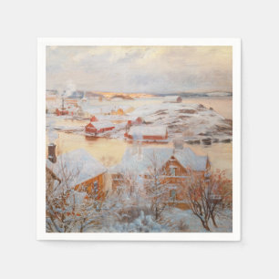 Albert Edelfelt - December Day Napkin