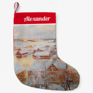 Albert Edelfelt - December Day Small Christmas Stocking