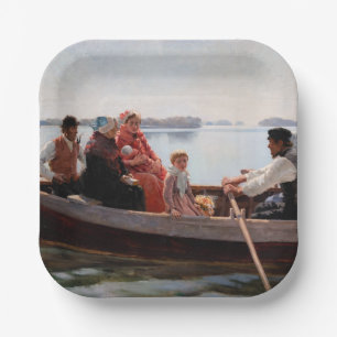 Albert Edelfelt - Going to the Christening Paper Plate