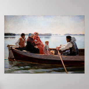 Albert Edelfelt - Going to the Christening Poster