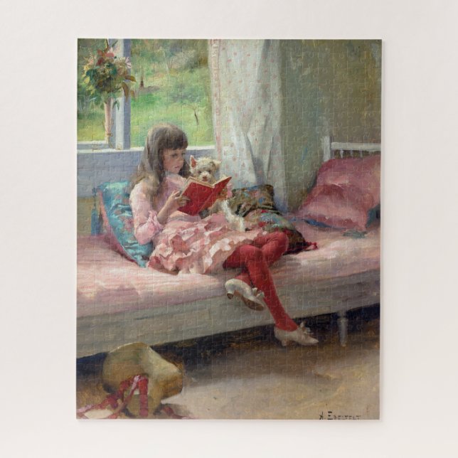 Albert Edelfelt - Good Friends Jigsaw Puzzle (Vertical)