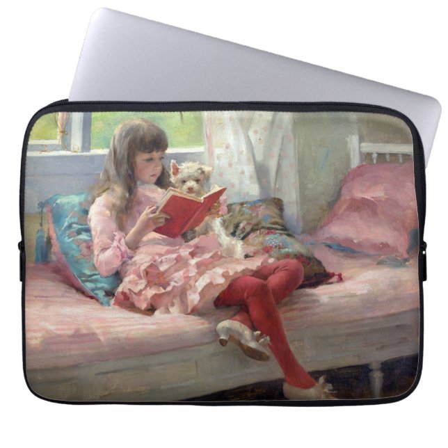 Albert Edelfelt - Good Friends Laptop Sleeve (Front)