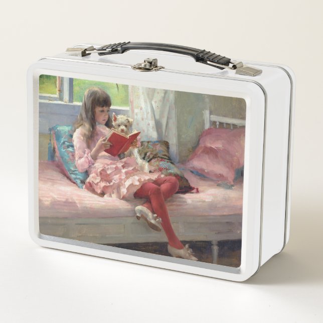 Albert Edelfelt - Good Friends Metal Lunch Box (Front)
