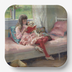 Albert Edelfelt - Good Friends Paper Plate