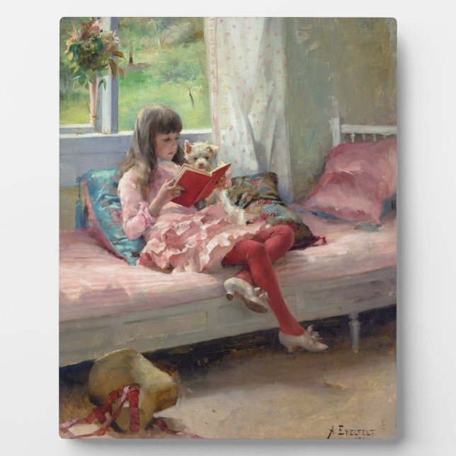 Albert Edelfelt - Good Friends Plaque (Front)