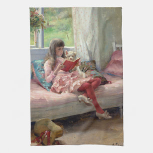 Albert Edelfelt - Good Friends Tea Towel
