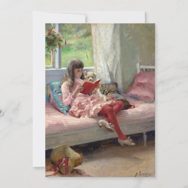 Albert Edelfelt - Good Friends Thank You Card (Front)