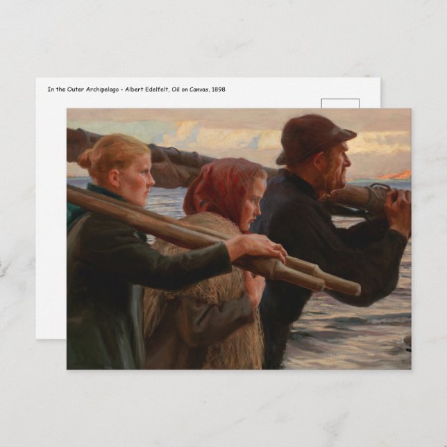 Albert Edelfelt - In the Outer Archipelago Postcard (Front/Back)