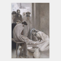 Albert Edelfelt - Jesus Washing Feet of Disciples