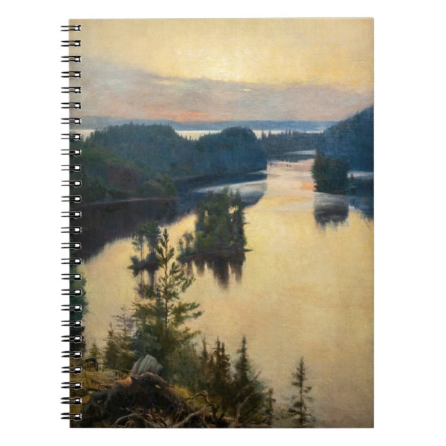 Albert Edelfelt - Kaukola Ridge at Sunset Notebook (Front)
