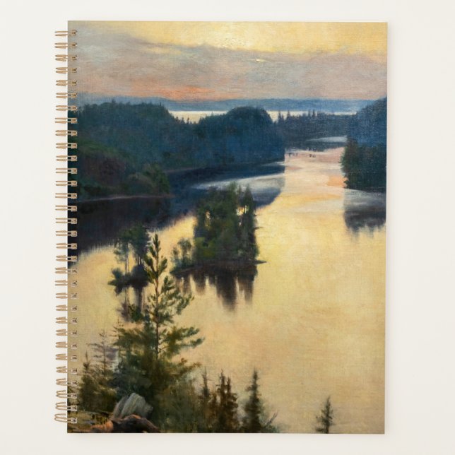 Albert Edelfelt - Kaukola Ridge at Sunset Planner (Front)