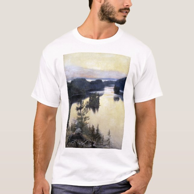 Albert Edelfelt Kaukola Ridge at Sunset T-Shirt (Front)