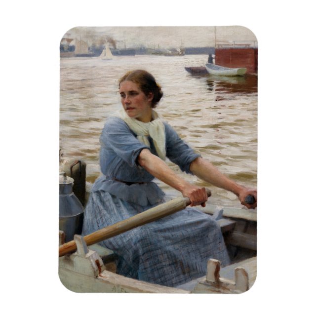 Albert Edelfelt - La Laitiere Magnet (Vertical)