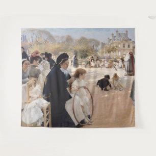 Albert Edelfelt - Luxembourg Gardens, Paris Tapestry