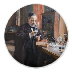Albert Edelfelt - Portrait of Louis Pasteur Ceramic Knob