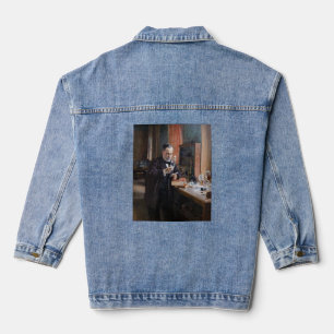 Albert Edelfelt - Portrait of Louis Pasteur Denim Jacket