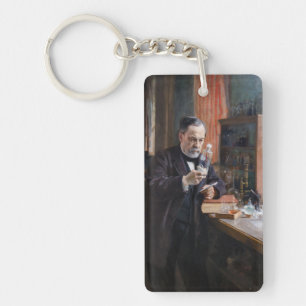 Albert Edelfelt - Portrait of Louis Pasteur Key Ring