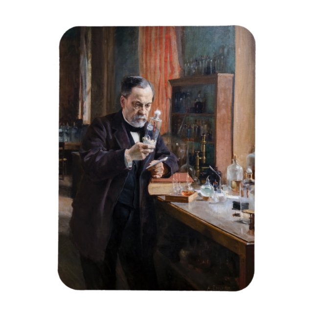 Albert Edelfelt - Portrait of Louis Pasteur Magnet (Vertical)