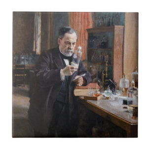 Albert Edelfelt - Portrait of Louis Pasteur Tile