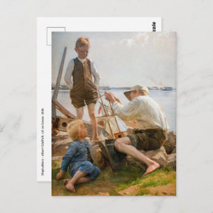 Albert Edelfelt - Shipbuilders Postcard