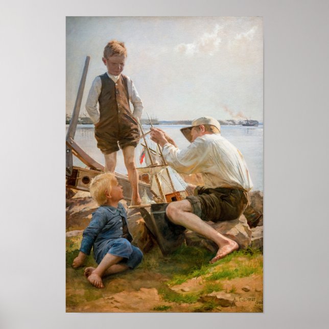 Albert Edelfelt - Shipbuilders Poster (Front)