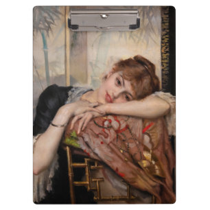 Albert Edelfelt - The Parisienne / Virginie Clipboard