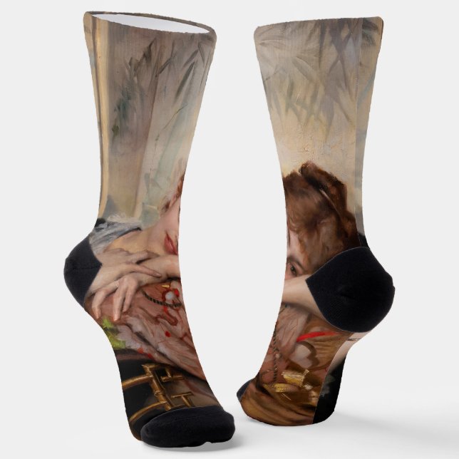 Albert Edelfelt - The Parisienne / Virginie Socks (Angled)