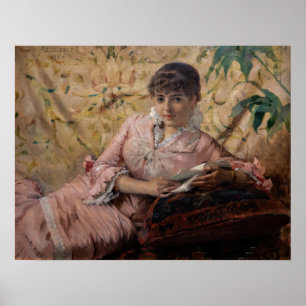 Albert Edelfelt - The Reading Parisienne Poster