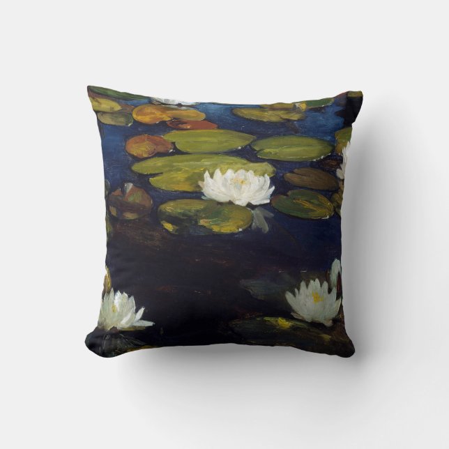 Albert Edelfelt - Water Lilies, Study Cushion (Front)