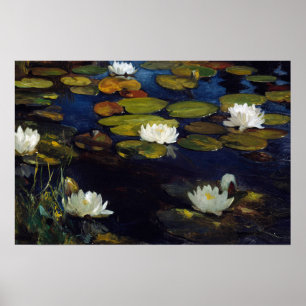 Albert Edelfelt - Water Lilies, Study Poster