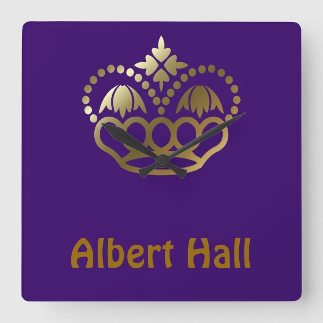 Albert Hall Square Wall Clock (Front)