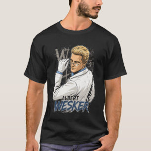 Albert Horror Wesker Art 10 Basic Dark T-Shirt