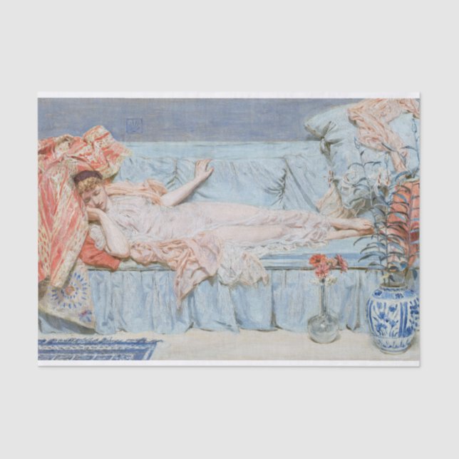 Albert Joseph Moore | Lilies (1866) Tissue Paper (Front)