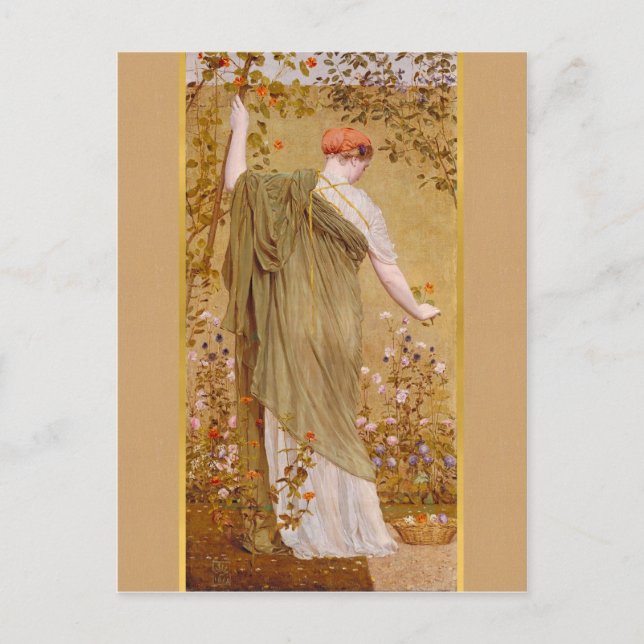 Albert Moore A garden CC0724 Postcard (Front)