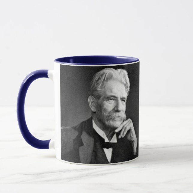 Albert Schweitzer Ringer Mug (Left)