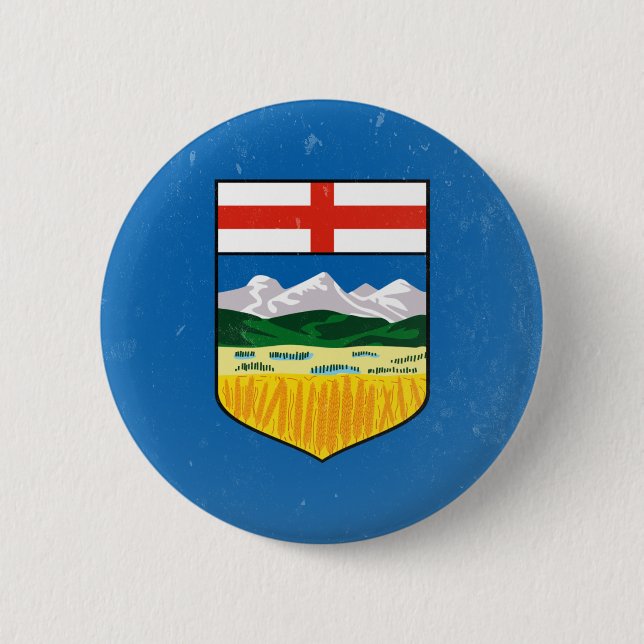 Alberta 6 Cm Round Badge (Front)
