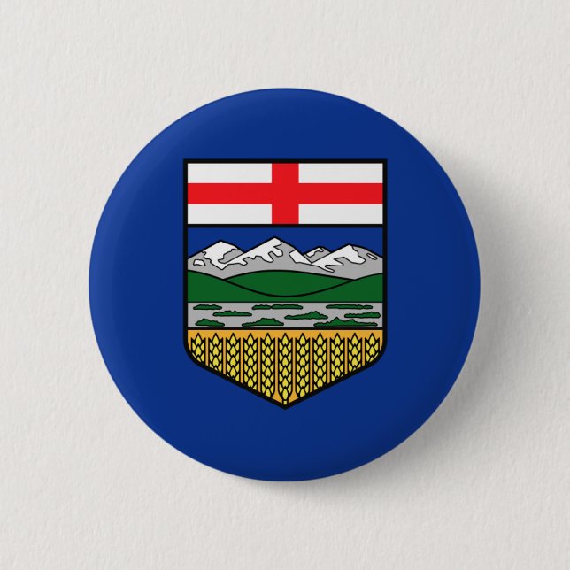 alberta 6 cm round badge (Front)