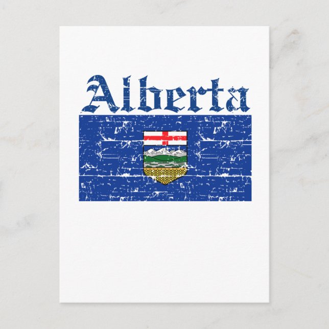 Alberta Canada Flag design Postcard (Front)